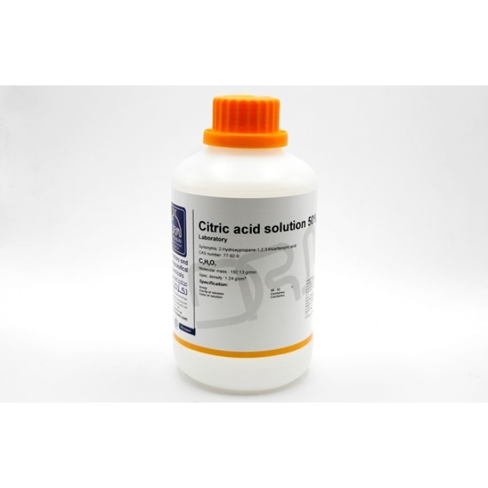 اسید سیتریک محلول 20% (کد M) Laboratory