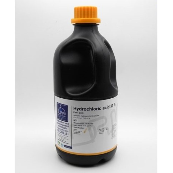 اسید کلریدریک 37% گرید Extra Pure (کدM)