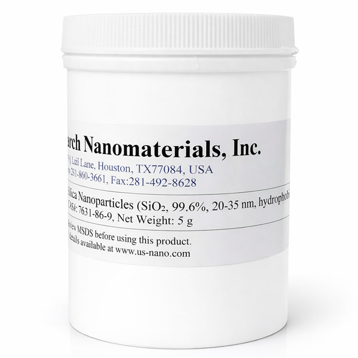 نانو پودر سیلیکا SiO2 اب گریز 35-20 نانومتر