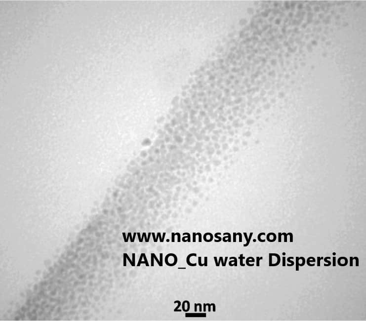 محلول کلوئید نانو ذرات مس در آب مقطر 5-1 نانومتر Cu