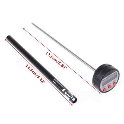 ترمومتر، دیجیتالی قلمی پرابدار استیل و کاور (غلاف) طول پراب 14.5 سانتی متر