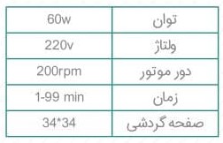 روتاتور (34*34) VDRL آنالوگ با تحمل ظرفیت 5 کیلوگرم بار