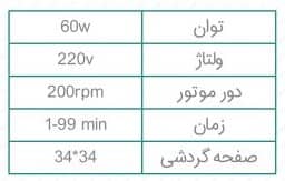 روتاتور VDRL با ابعاد صفحه 44*34 سانتی متر فول دیجیتال با ظرفیت 20 کیلوگرم بار